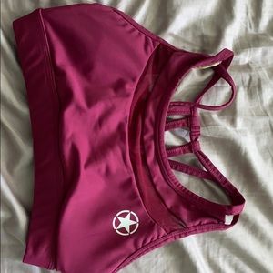 CrossFit pink savage sports bra